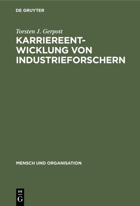 Cover-Bild Karriereentwicklung von Industrieforschern