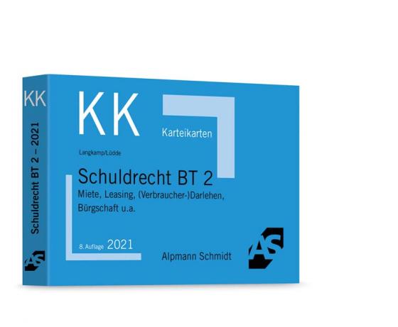 Cover-Bild Karteikarten Schuldrecht BT 2