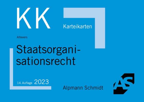 Cover-Bild Karteikarten Staatsorganisationsrecht