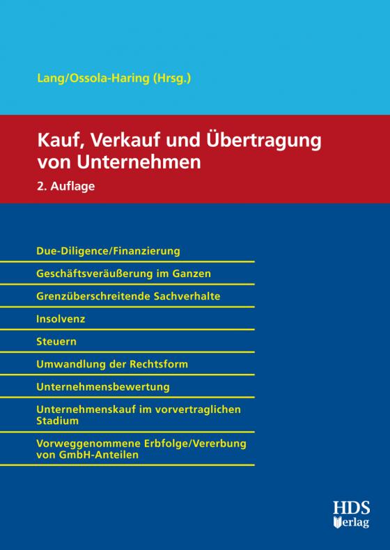 Cover-Bild Kauf, Verkauf und Übertragung von Unternehmen