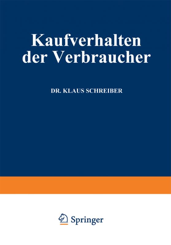 Cover-Bild Kaufverhalten der Verbraucher