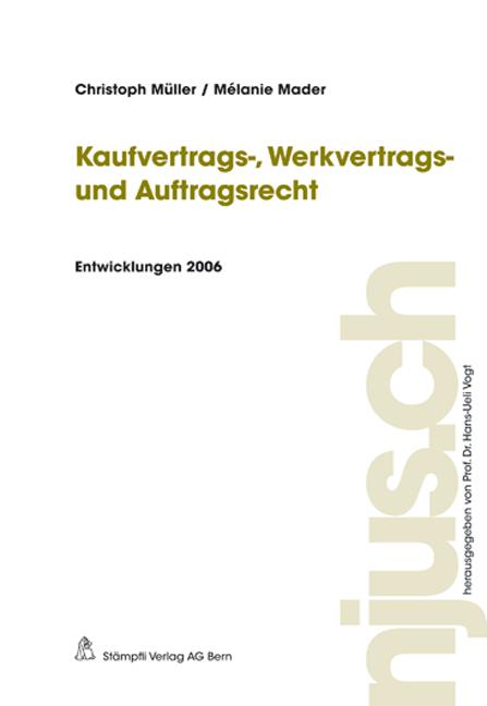 Cover-Bild Kaufvertrags-, Werkvertrags- und Auftragsrecht