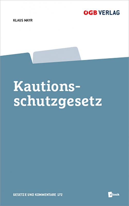 Cover-Bild Kautionsschutzgesetz