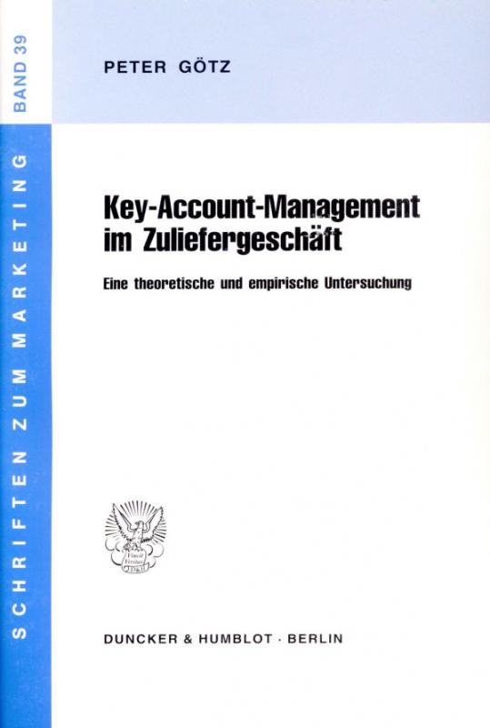 Cover-Bild Key-Account-Management im Zuliefergeschäft.