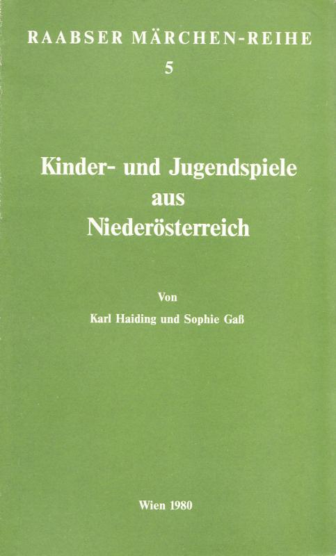 Cover-Bild Kinder- und Jugendspiele in Niederösterreich