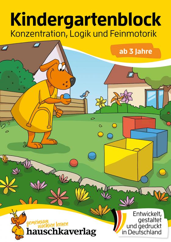 Cover-Bild Kindergartenblock ab 3 Jahre – Konzentration, Logik, Feinmotorik