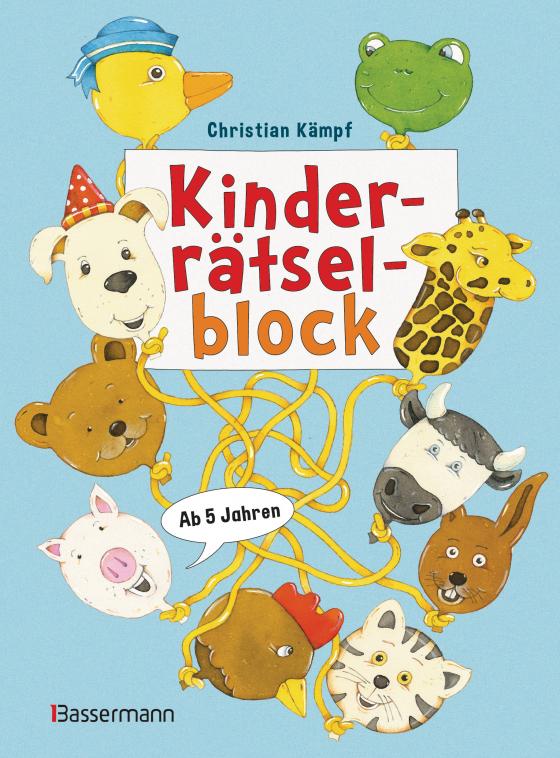 Cover-Bild Kinderrätselblock. Ab 5 Jahren