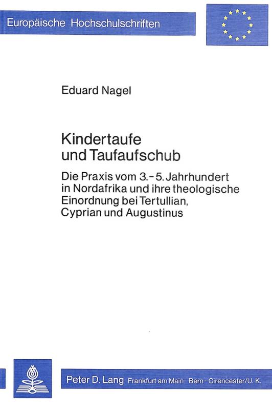 Cover-Bild Kindertaufe und Taufaufschub