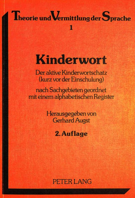 Cover-Bild Kinderwort