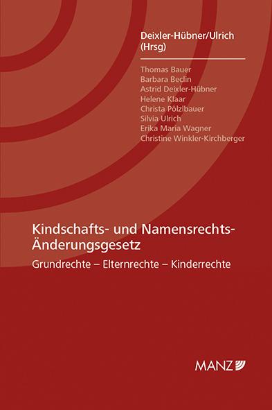 Cover-Bild Kindschafts- und Namensrechts-Änderungsgesetz