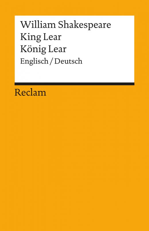 Cover-Bild King Lear / König Lear. Englisch/Deutsch