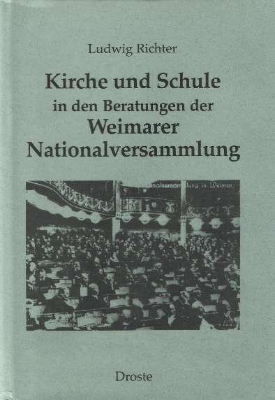 Cover-Bild Kirche und Schule in den Beratungen der Weimarer Nationalversammlung