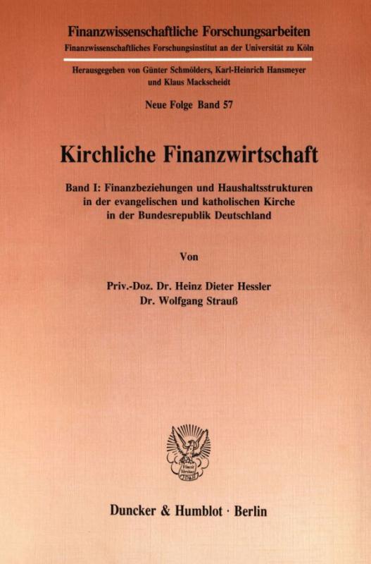 Cover-Bild Kirchliche Finanzwirtschaft.