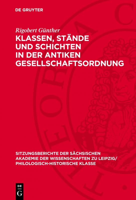 Cover-Bild Klassen, Stände und Schichten in der antiken Gesellschaftsordnung