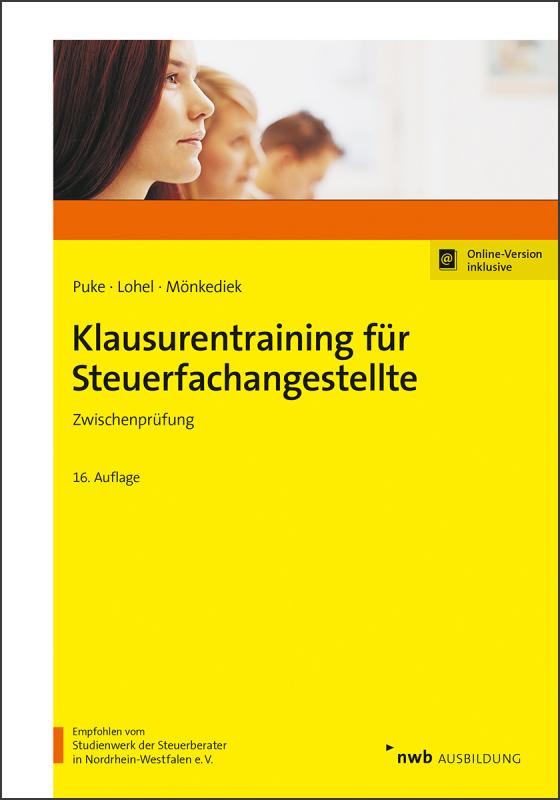 Cover-Bild Klausurentraining für Steuerfachangestellte