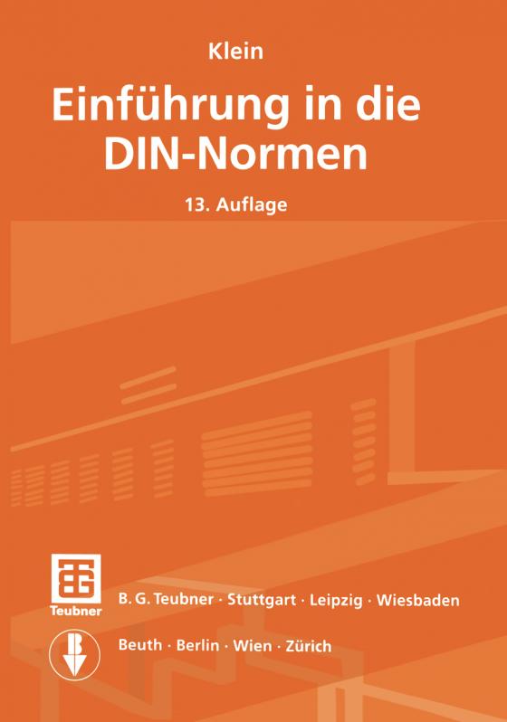 Cover-Bild Klein Einführung in die DIN-Normen