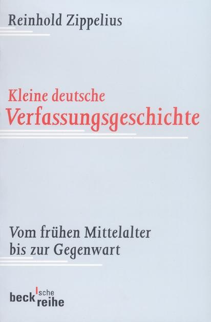 Cover-Bild Kleine deutsche Verfassungsgeschichte