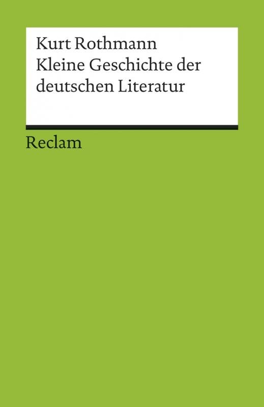 Cover-Bild Kleine Geschichte der deutschen Literatur