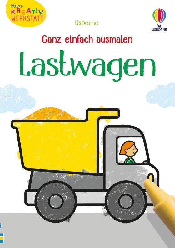 Cover-Bild Kleine Kreativ-Werkstatt - Ganz einfach ausmalen: Lastwagen