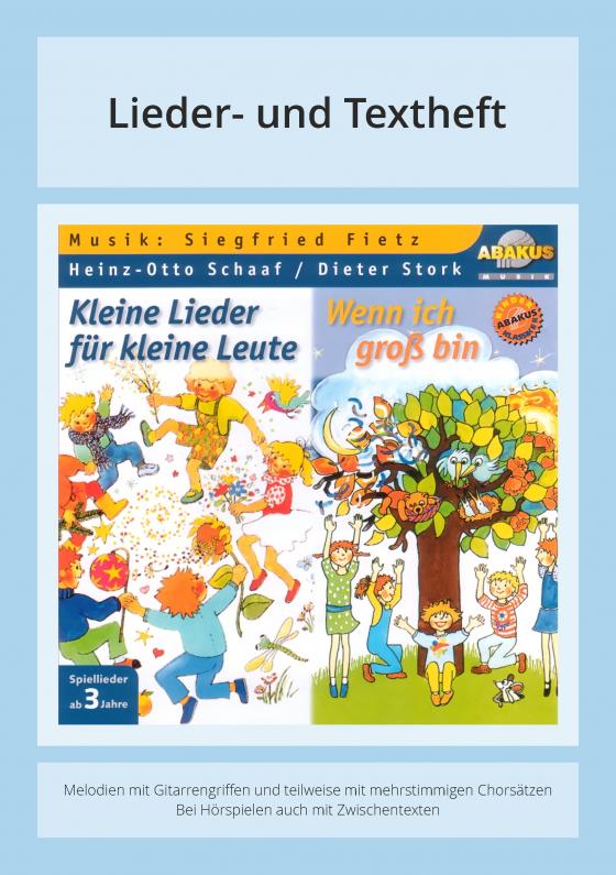 Cover-Bild Kleine Lieder für kleine Leute & Wenn ich groß bin