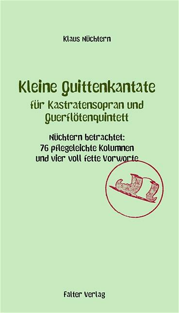 Cover-Bild Kleine Quittenkantate für Kastratensopran und Querflötenquintett