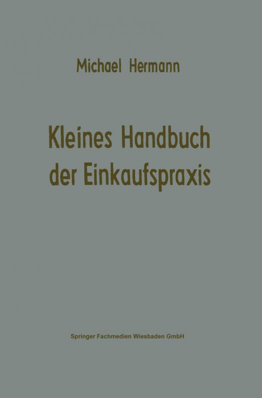 Cover-Bild Kleines Handbuch der Einkaufspraxis