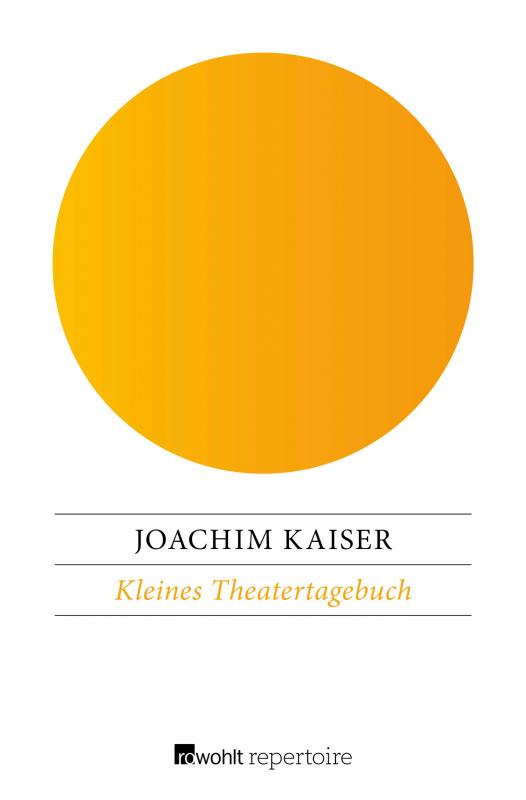 Cover-Bild Kleines Theatertagebuch