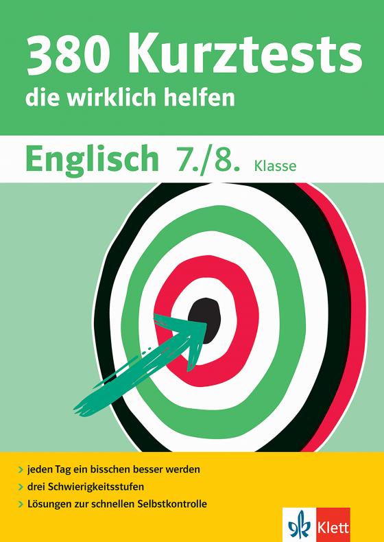 Cover-Bild Klett 380 Kurztests Englisch 7./8. Klasse