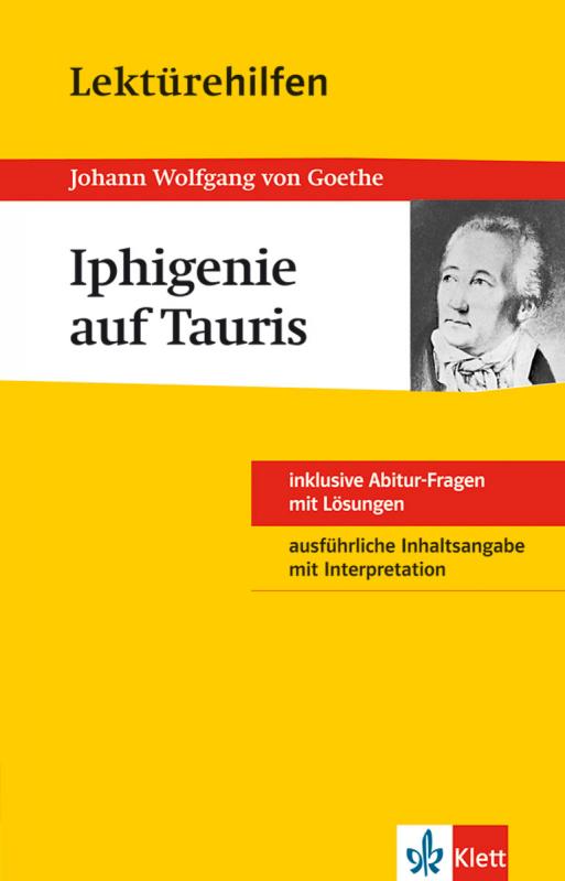 Cover-Bild Klett Lektürehilfen Johann W. von Goethe, Iphigenie auf Tauris