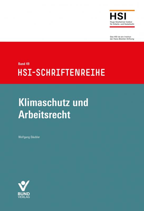 Cover-Bild Klimaschutz und Arbeitsrecht