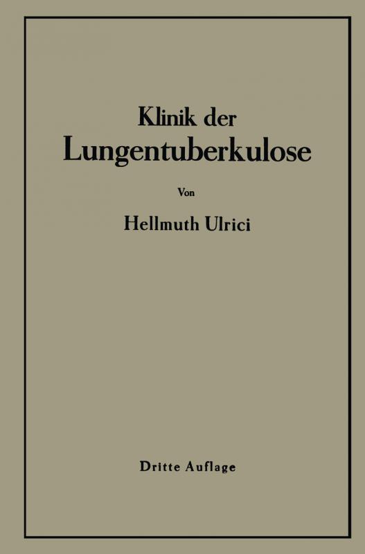 Cover-Bild Klinik der Lungentuberkulose