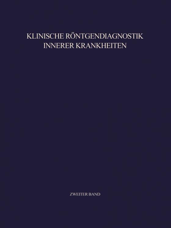 Cover-Bild Klinische Röntgendiagnostik Innerer Krankheiten