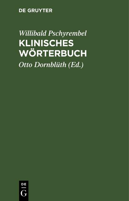 Cover-Bild Klinisches Wörterbuch