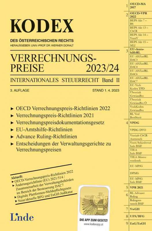 Cover-Bild KODEX Verrechnungspreise 2023/24