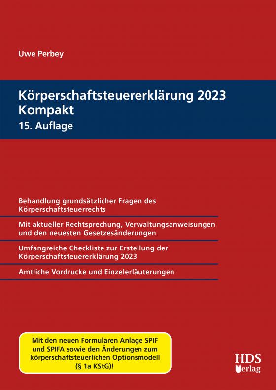 Cover-Bild Körperschaftsteuererklärung 2023 Kompakt