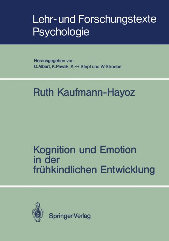 Cover-Bild Kognition und Emotion in der frühkindlichen Entwicklung