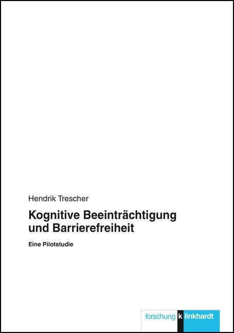 Cover-Bild Kognitive Beeinträchtigung und Barrierefreiheit