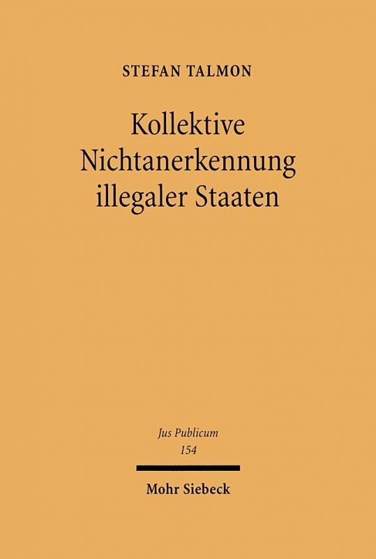 Cover-Bild Kollektive Nichtanerkennung illegaler Staaten