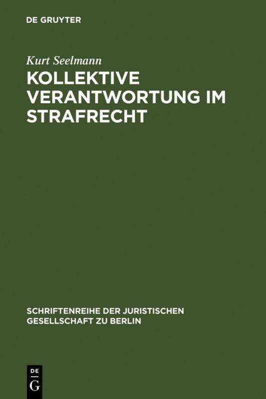 Cover-Bild Kollektive Verantwortung im Strafrecht