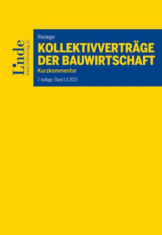 Cover-Bild Kollektivverträge der Bauwirtschaft