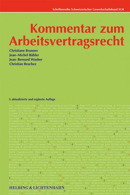 Cover-Bild Kommentar zum Arbeitsvertragsrecht