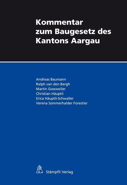 Cover-Bild Kommentar zum Baugesetz des Kantons Aargau