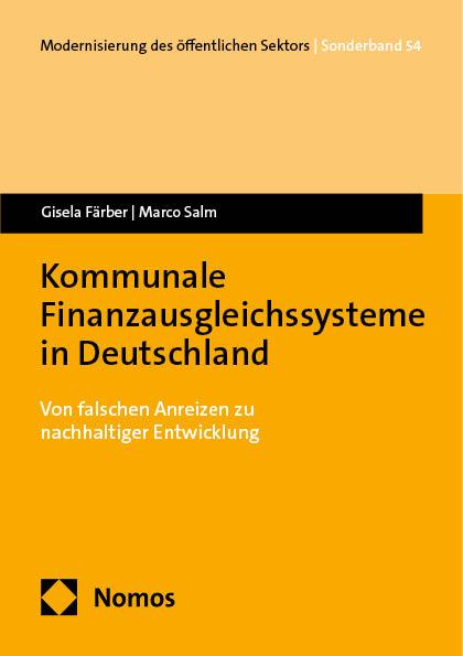 Cover-Bild Kommunale Finanzausgleichssysteme in Deutschland