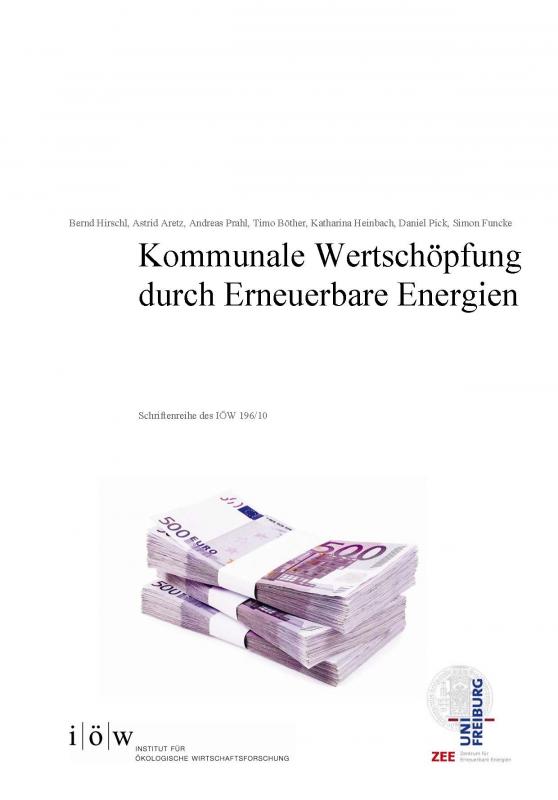 Cover-Bild Kommunale Wertschöpfung durch Erneuerbare Energien