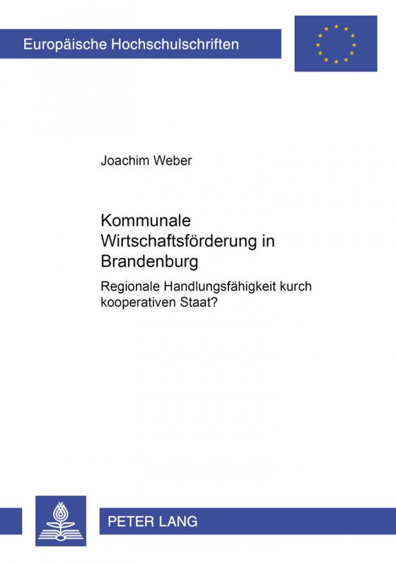 Cover-Bild Kommunale Wirtschaftsförderung in Brandenburg