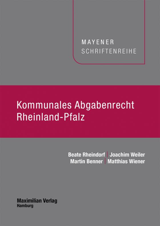 Cover-Bild Kommunales Abgabenrecht Rheinland-Pfalz