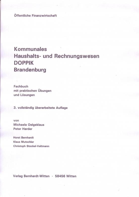 Cover-Bild Kommunales Haushalts- und Rechnungswesen Doppik Brandenburg