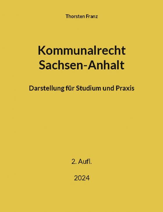 Cover-Bild Kommunalrecht Sachsen-Anhalt