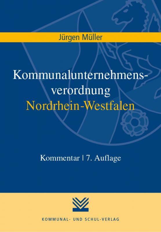 Cover-Bild Kommunalunternehmensverordnung Nordrhein-Westfalen
