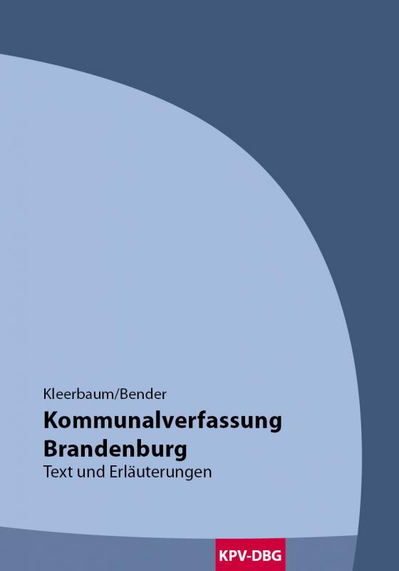 Cover-Bild Kommunalverfassung Brandenburg